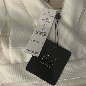 White House black market dress white size 8